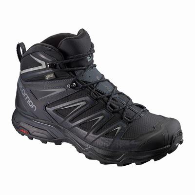 Pánské Trekové Boty Salomon X ULTRA 3 WIDE MID GORE-TEX Černé SA31762-753